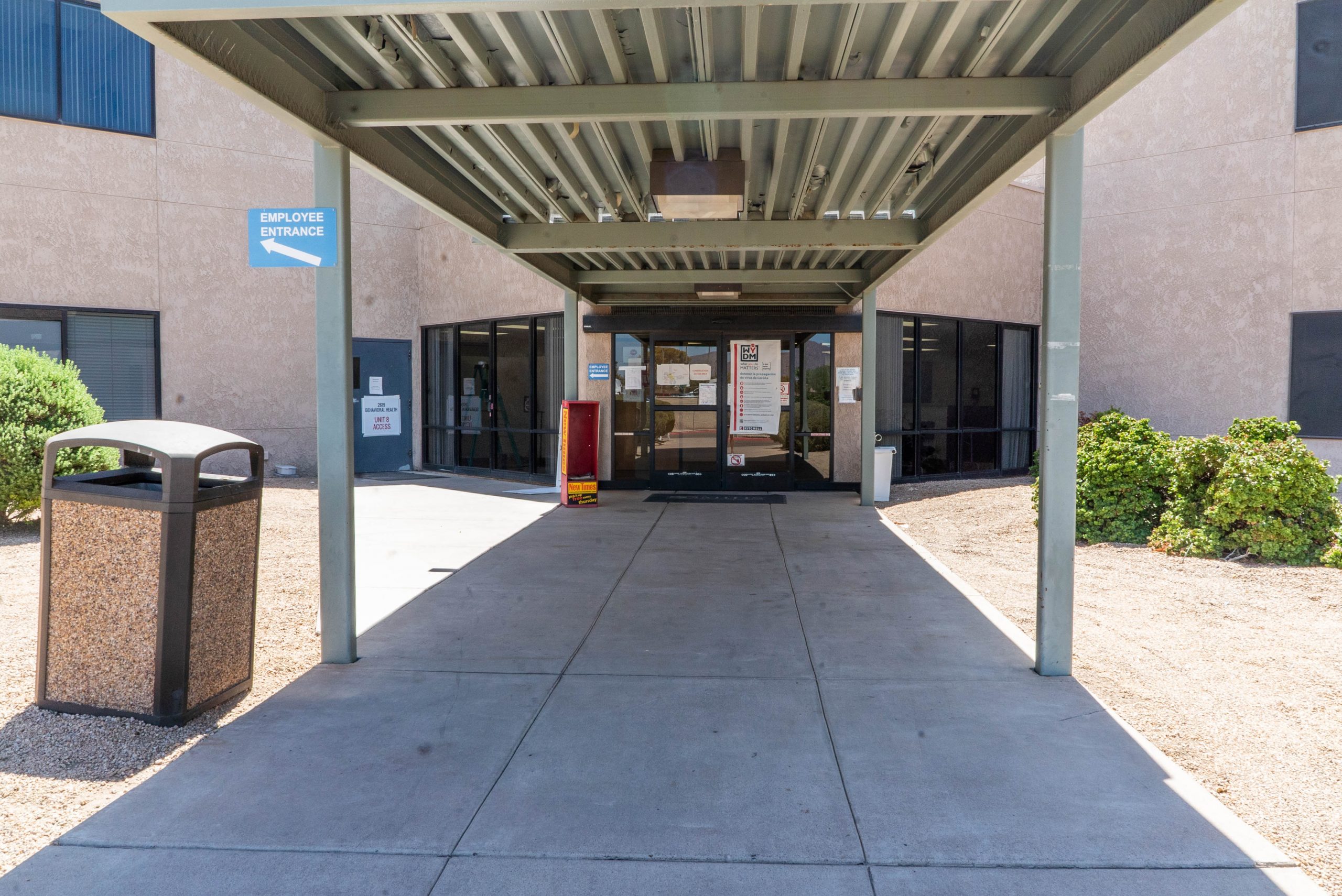 Valleywise Health Community Center entrance door